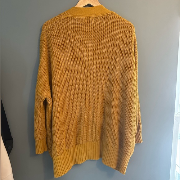 BDG Orange oversized slouchy knit open front pocket cardigan - Picture 4 of 4
